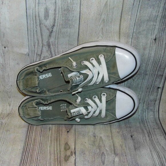 CONVERSE Chuck Taylor All Star Shoreline Olive Green Sneakers Womens Size 9 - Picture 6 of 8